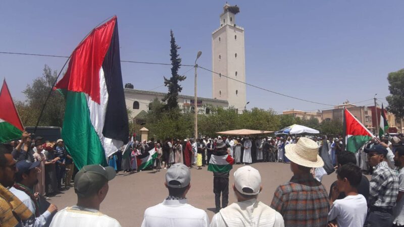 116 مظاهرة بـ48 مدينة مغربية نصرة لفلسطين