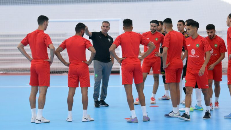 مونديال الفوتسال..المنتخب الوطني يجري تداريب خفيفة بعد التأهل للربع