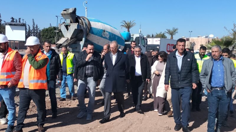 خلال تفقده الأشغال..الوالي شوراق يدعو للإسراع بتهيئة طريق تاركة بمراكش ـصور