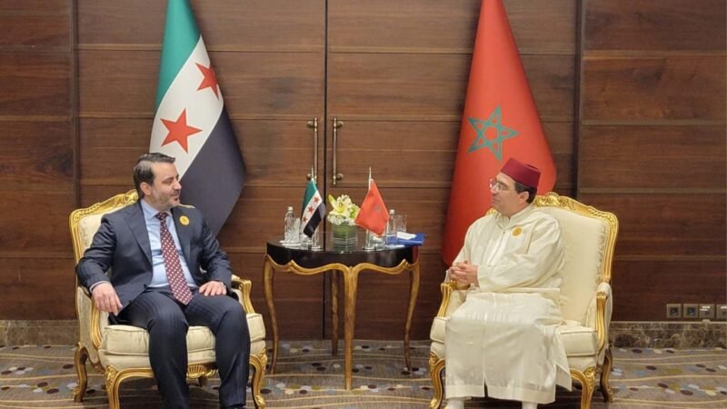 بوريطة يتباحث مع وزير الخارجية السوري