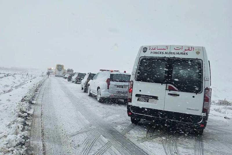 نشرة إنذارية: ثلوج وأمطار ورياح قوية بالمغرب