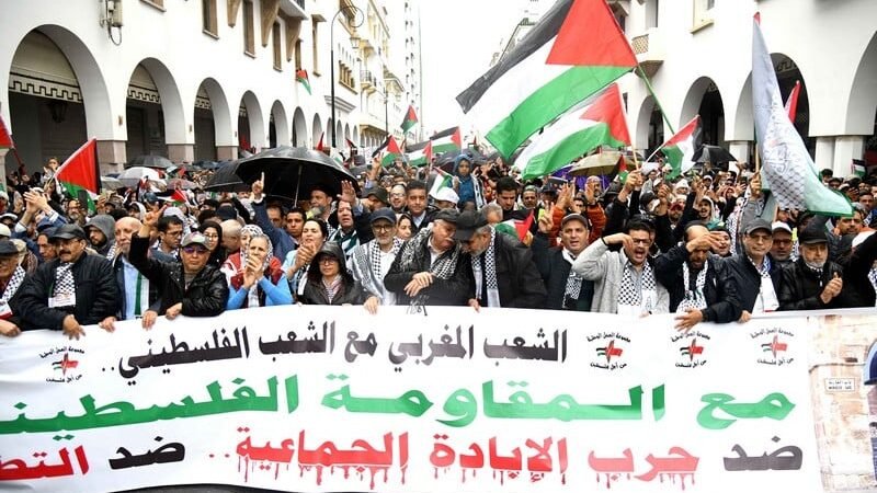 مسيرة حاشدة بالرباط تنديدا بحرب الإبادة الجماعية في غزة