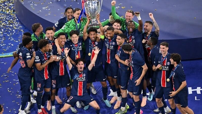 في مباراة تألق فيها حكيمي..باريس سان جيرمان يُتوًّج بطلا لأوربا بخماسية نظيفة في شباك إنتر ميلان