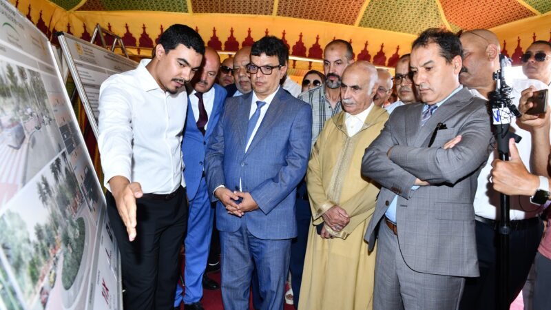 عامل الرحامنة يعطي انطلاقة أشغال تهيئة مدخل ابن جرير ـصور