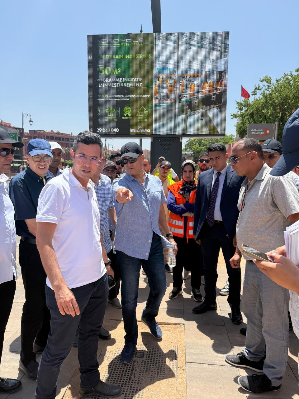 الوالي بالنيابة يقوم بزيارة ميدانية لأوراش مشاريع بمراكش