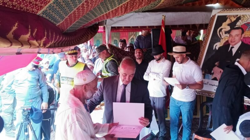 عامل قلعة السراغنة يفتتح موسم سيدي علي بن النويتي