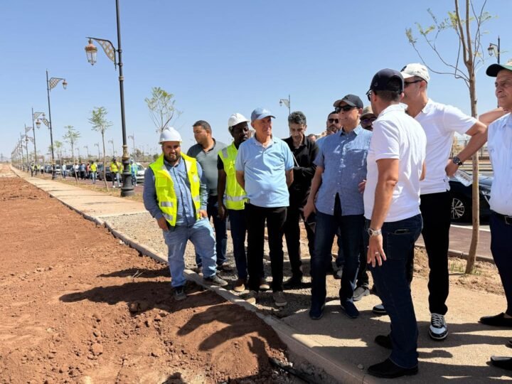 بنشيخي يتفقد أوراش البنية الطرقية بمراكش