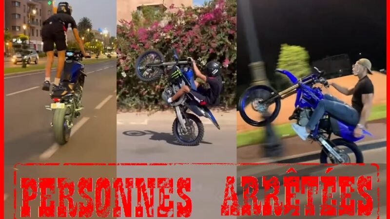 توقيف شخصين ينظمان سباقات استعراضية للدراجات النارية بمراكش