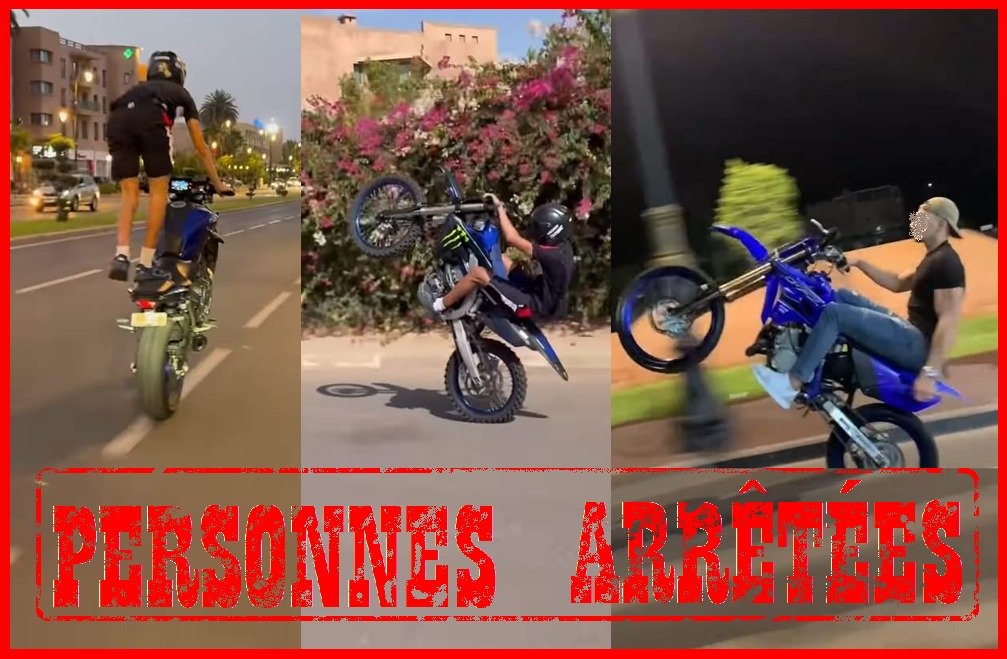 توقيف شخصين ينظمان سباقات استعراضية للدراجات النارية بمراكش