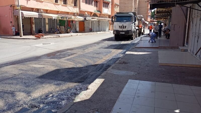 إطلاق أشغال تعبيد شارع الحسن الثاني بقلعة السراغنة