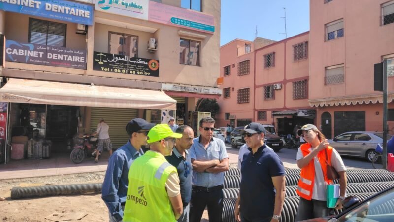 بنشيخي يتفقّد مشاريع التنمية الحضرية بمراكش