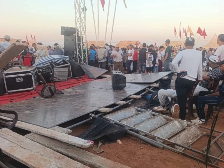 إصابة شخصين في انهيار منصة موسم بويا عمر بقلعة السراغنة