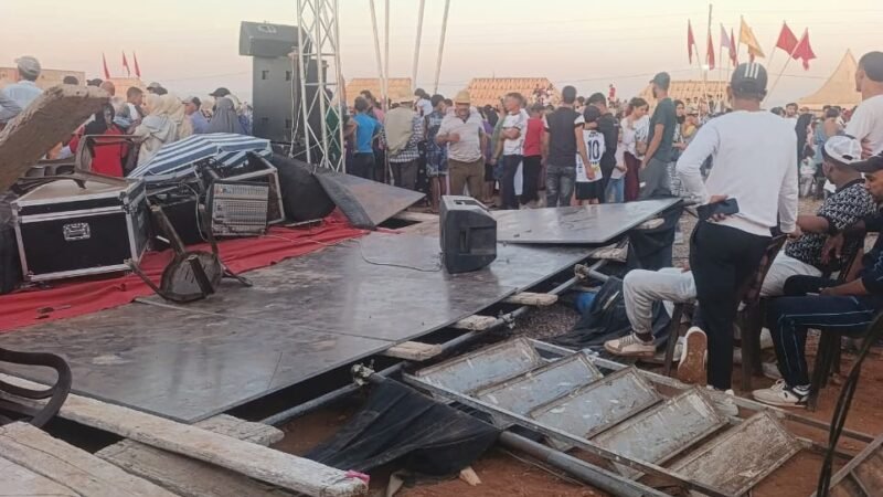 إصابة شخصين في انهيار منصة موسم بويا عمر بقلعة السراغنة