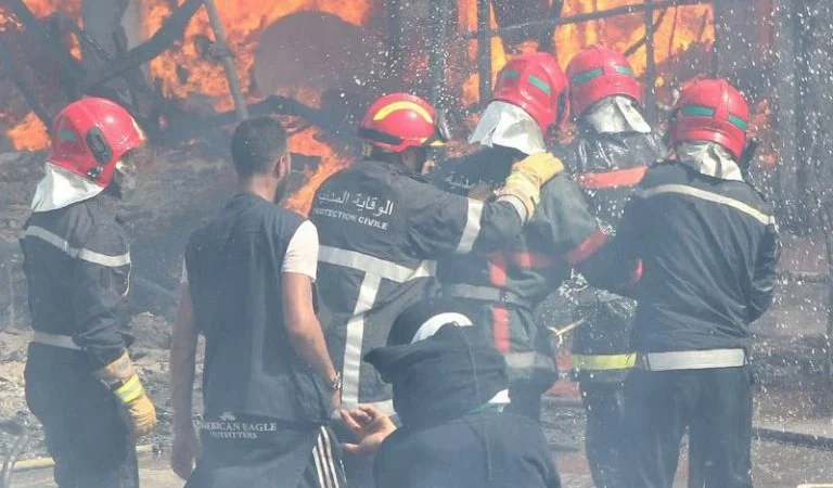 مصرع شخصين في حريق بضواحي مراكش