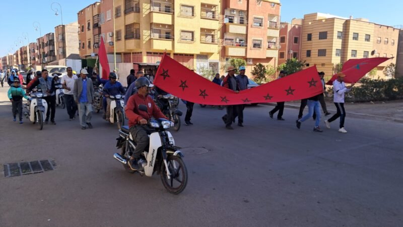 العطش يخرج مسيرة احتجاجية إلى عمالة قلعة السراغنة