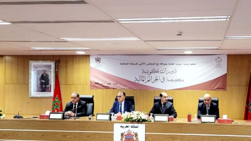 رئاسة النيابة العامة تطلق دورات تكوينية في الجرائم المالية لفائدة القضاة وضباط الشرطة القضائية