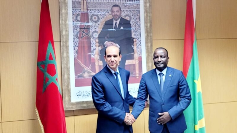 البلاوي يستقبل وزير العدل الموريتاني