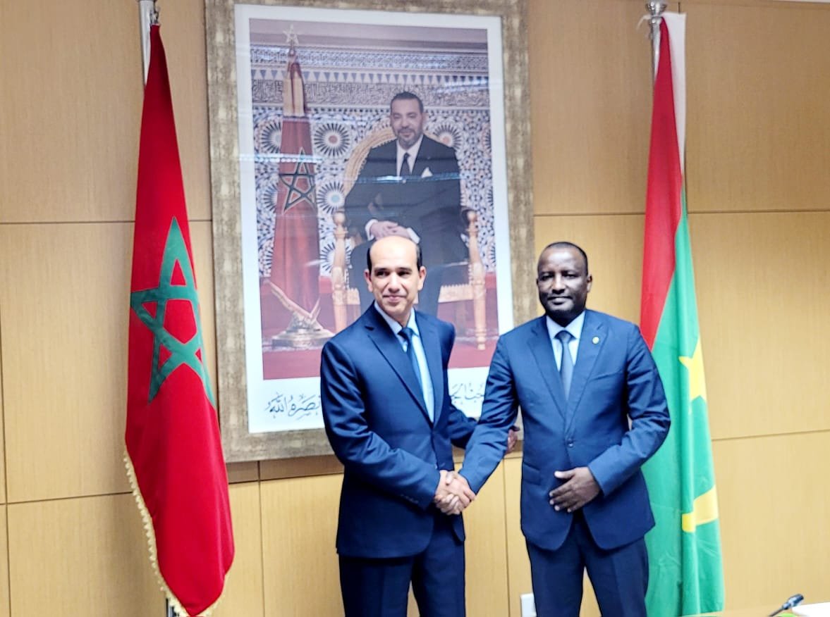 البلاوي يستقبل وزير العدل الموريتاني