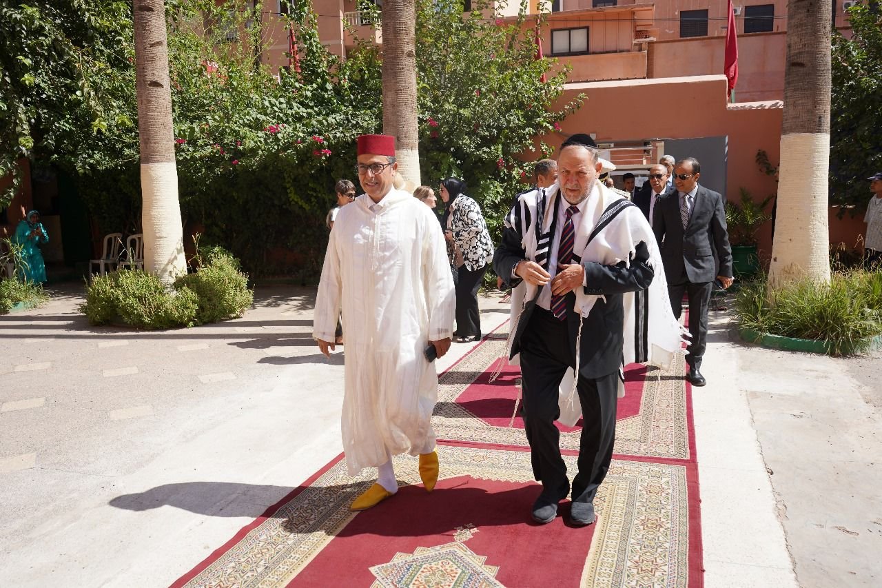 مراكش..بنشيخي يحضر حفلا دينيا بمناسبة يوم الغفران العظيم