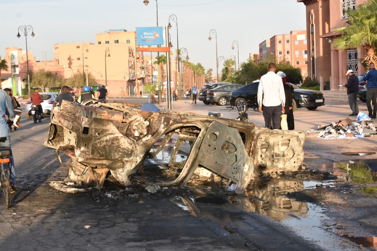 توقيف 38 شخصا في أعمال الشغب العنيفة بقلعة السراغنة