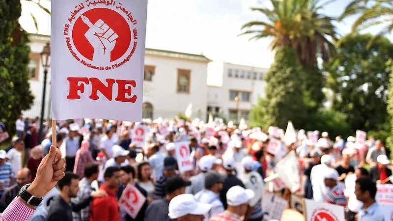 نقابة FNE تخوض إضرابا بالرحامنة