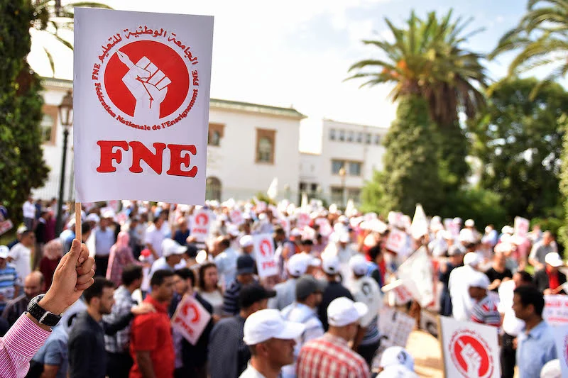 نقابة FNE تخوض إضرابا بالرحامنة