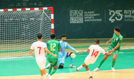 أسود الفوتسال يتأهلون إلى نهائي ألعاب التضامن الإسلامي