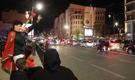 مراكش تحتفل بفوز أسود الأطلس في افتتاح “الكان”
