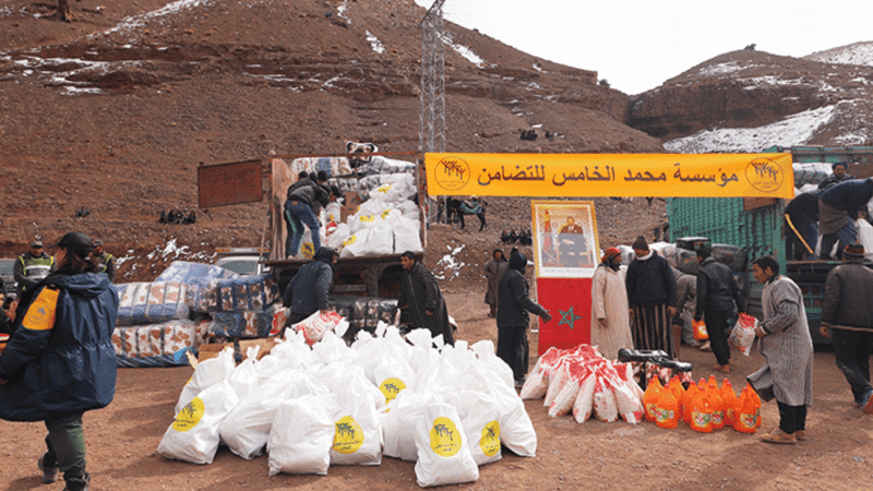 تنفيذا لتعليمات ملكية..مؤسسة محمد الخامس تقدم مساعدات إنسانية