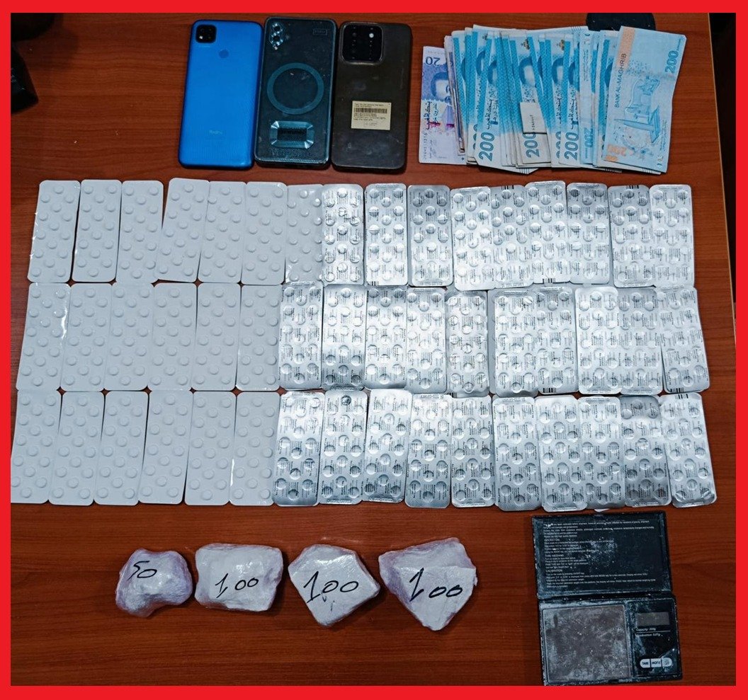 حجز كوكايين وأقراص مهلوسة خلال توقيف 3 مروجين للمخدرات بمراكش