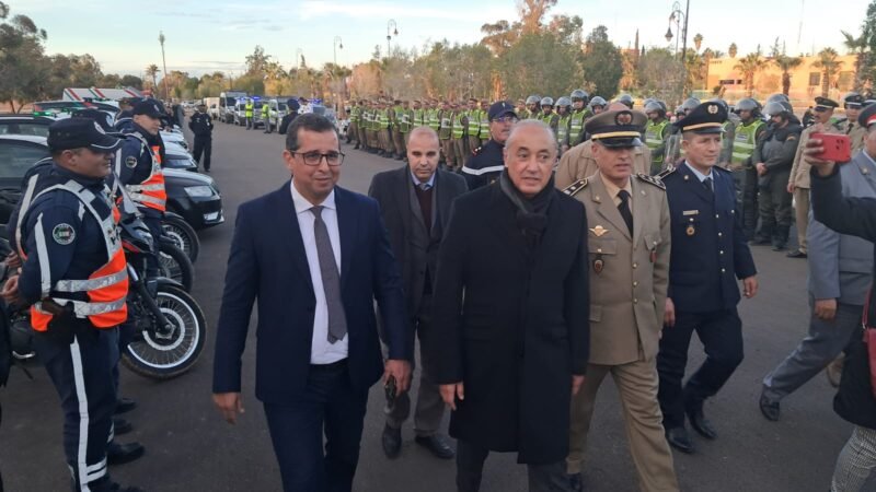 عامل قلعة السراغنة يشرف على تأمين احتفالات رأس السنة ـصور