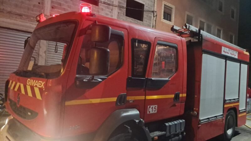 حريق يندلع بمخزن للبطانيات بقلعة السراغنة