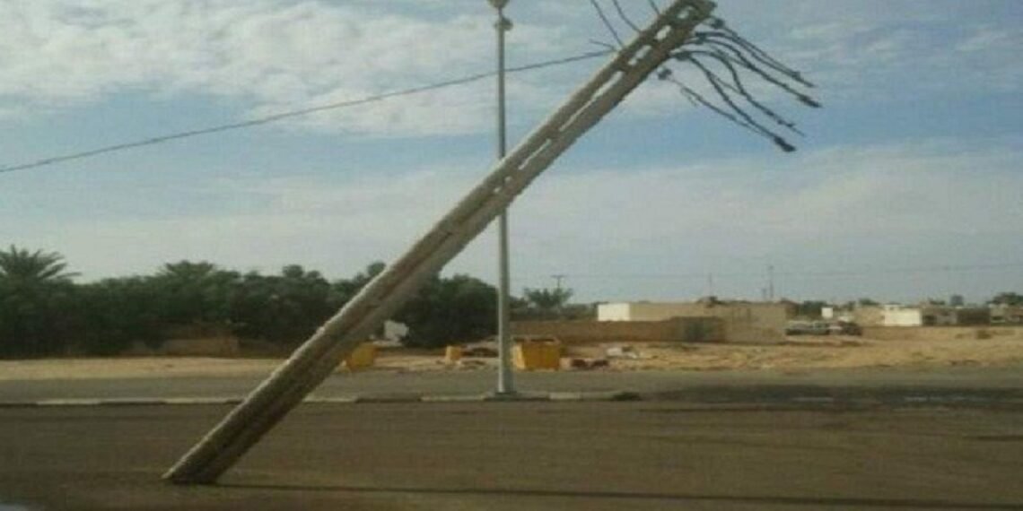 سقوط عمودين كهربائيين يثير الذعر بقلعة السراغنة