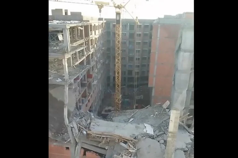 انهيار عمارة بمراكش..النيابة العامة تحقق ولجنة مختلطة تعاين الورش