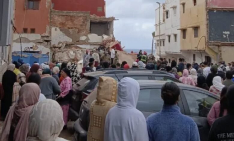 مصرع شخصين وإصابة 4 آخرين في انهيار بناية بالرباط