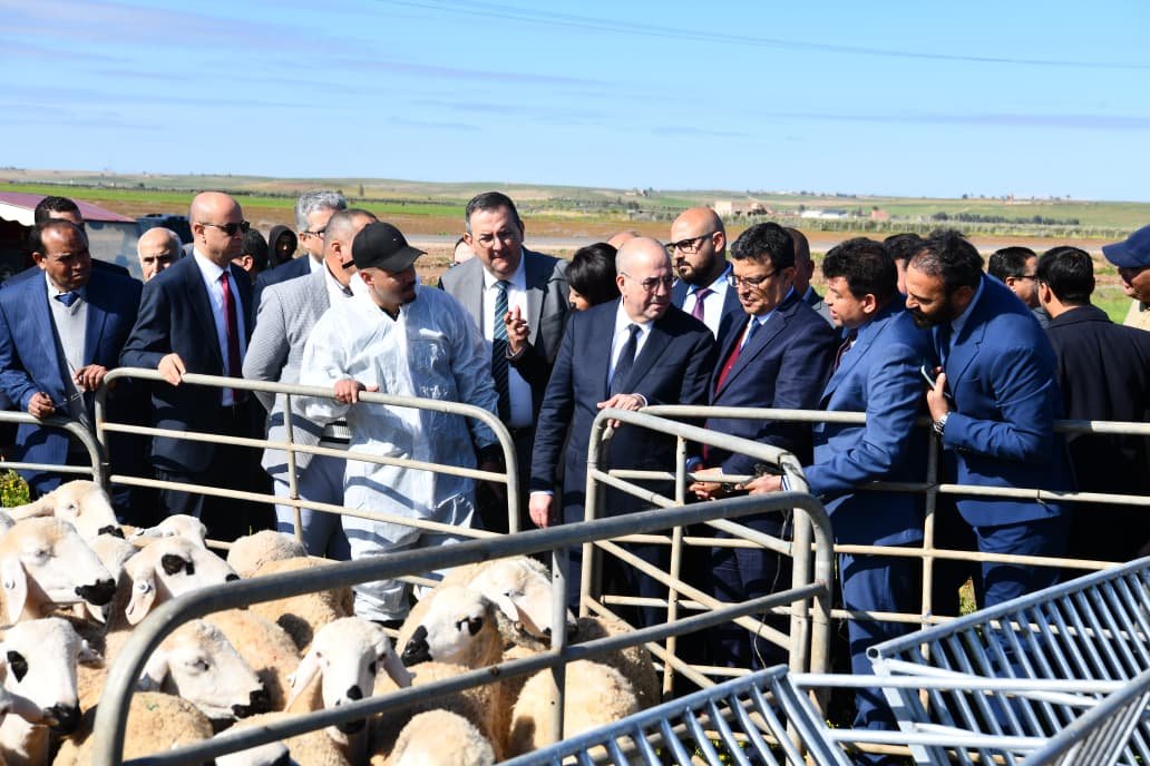 وزير الفلاحة وعامل الرحامنة يطلقان مشاريع تضامنية