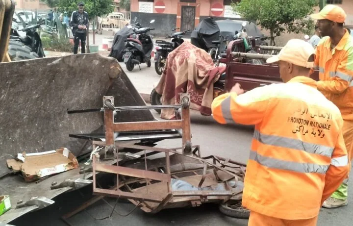 حملة واسعة لتحرير الملك العمومي بمراكش