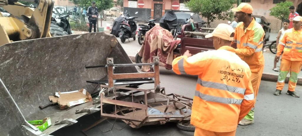 حملة واسعة لتحرير الملك العمومي بمراكش