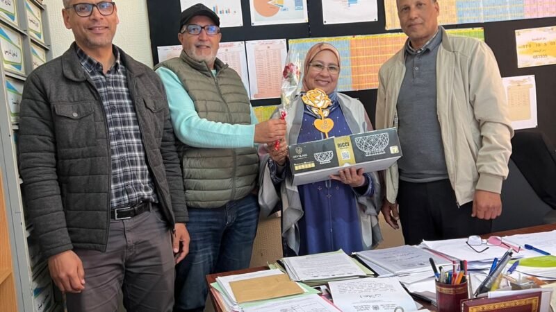 تكريم المديرة السابقة لثانوية أبي شعيب الدكالي بالجديدة