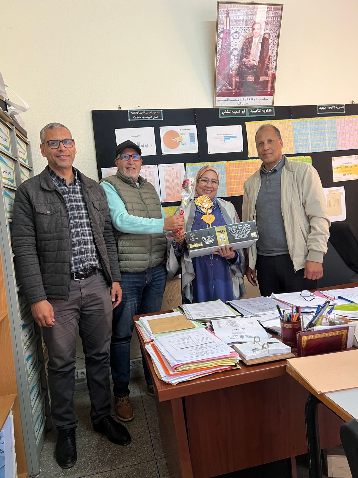 تكريم المديرة السابقة لثانوية أبي شعيب الدكالي بالجديدة