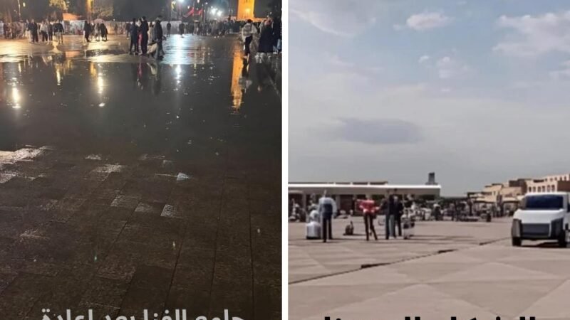 جامع الفنا تغرق بعد إعادة تهيئة بـ12 مليار