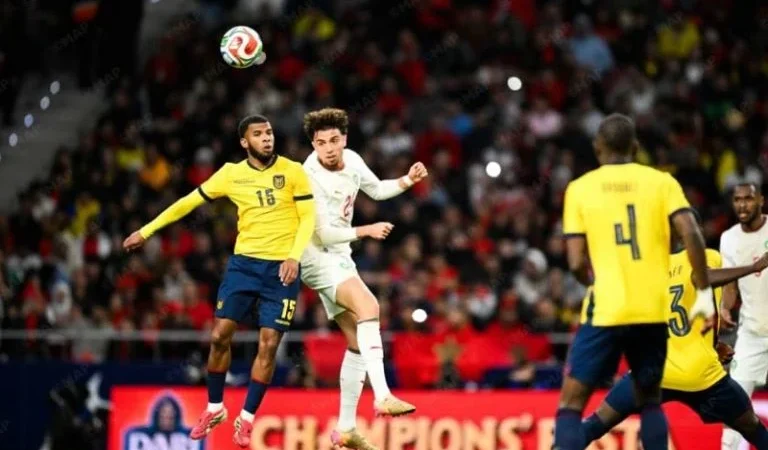 في أول مباراة بقيادة وهبي..المنتخب يتعادل بشق الأنفس أمام الإكوادور