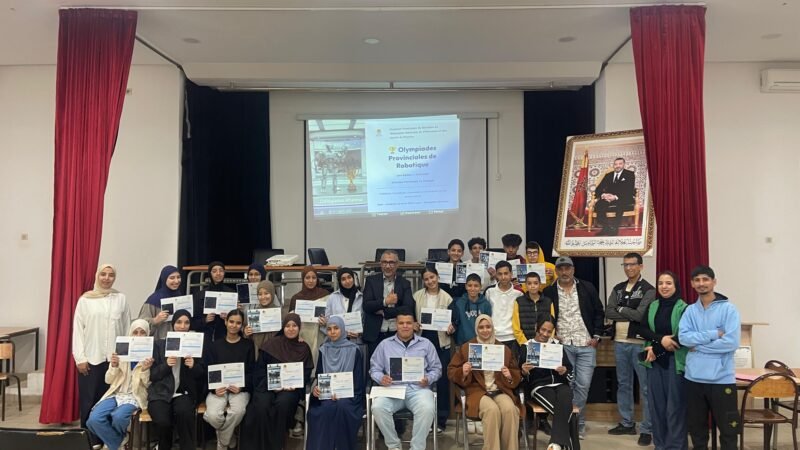 تلاميذ الإعدادية الجديدة يتألقون في أولمبياد الروبوتيك بالرحامنة