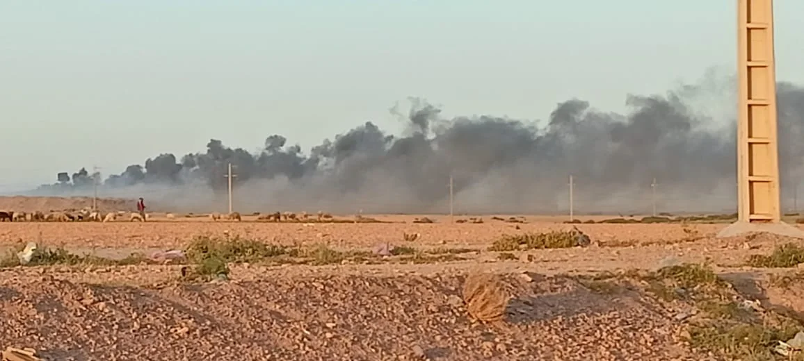 دخان مطرح النفايات يثير الاستنكار بابن جرير