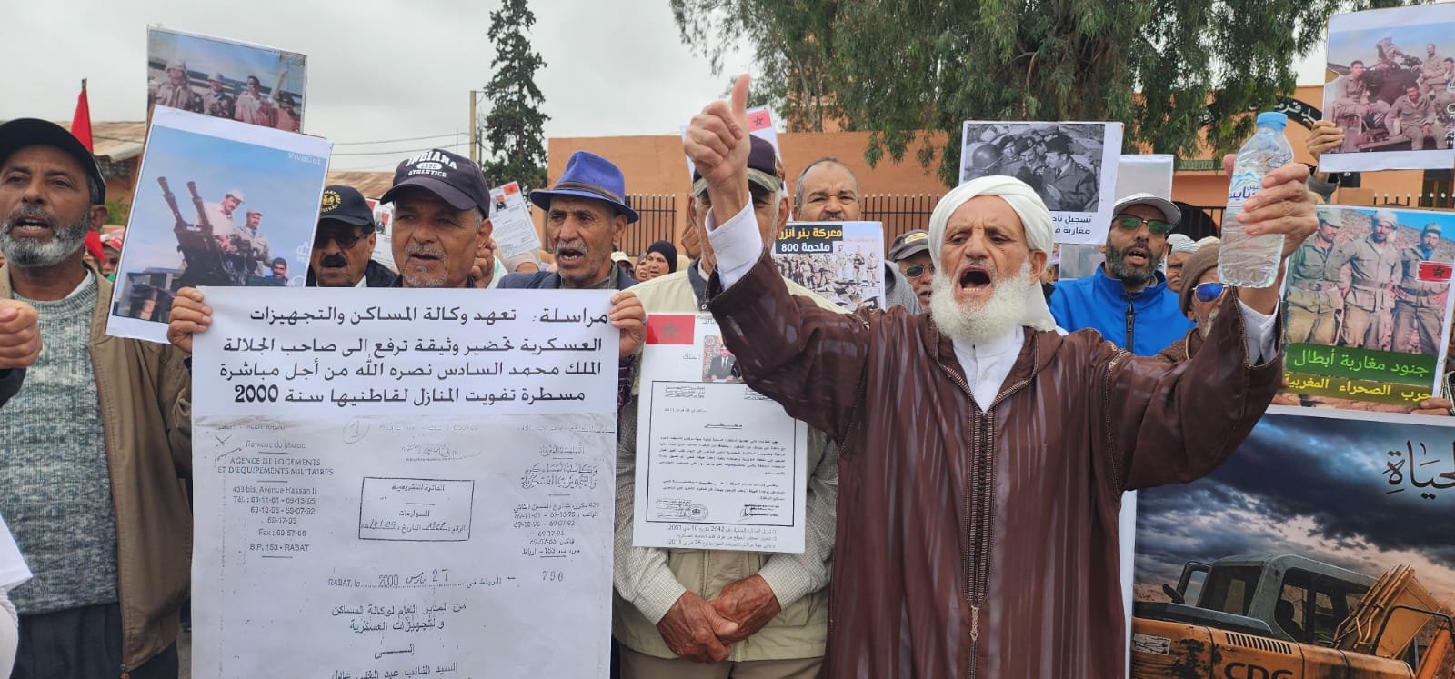 سكان الحي العسكري ينظمون مسيرة ضد الترحيل بمراكش