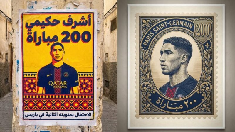 باريس سان جيرمان يحتفي بحكيمي بعد 200 مباراة