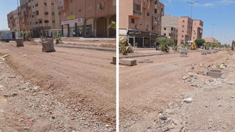 صيانة الطرق تتواصل بقلعة السراغنة