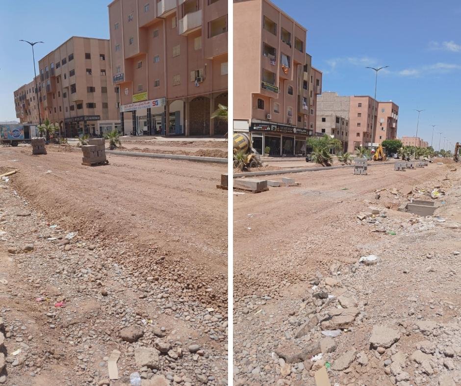 صيانة الطرق تتواصل بقلعة السراغنة