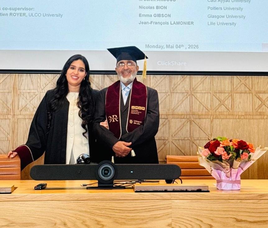 أميمة ليعيشي تنال دكتوراه مزدوجة