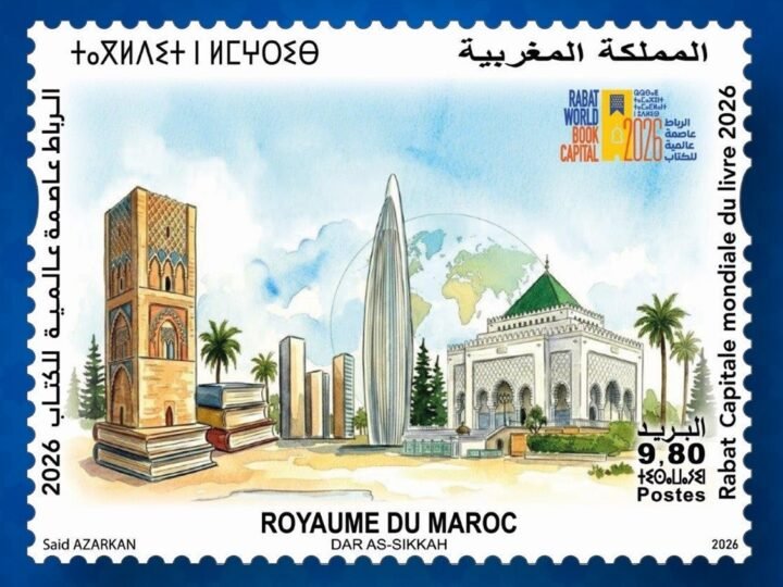 إصدار طابع بريدي تذكاري احتفاء باختيار الرباط عاصمة عالمية للكتاب